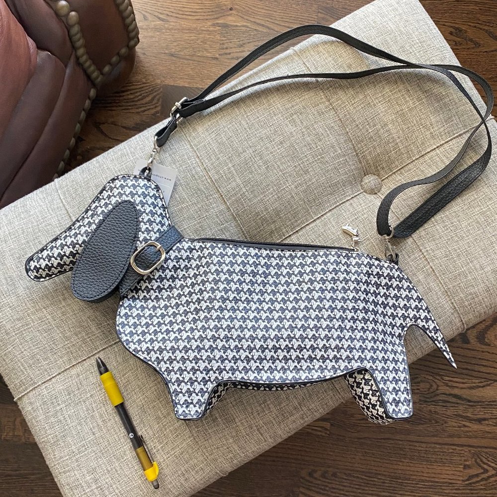 Chopin/Roma brand Dachshund cross body bag.